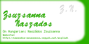 zsuzsanna naszados business card