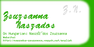 zsuzsanna naszados business card